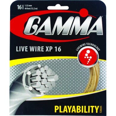 Besaitung mit Tennissaite Gamma Live Wire XP