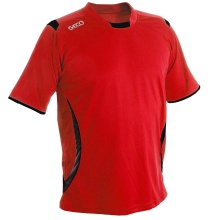 GECO Sport-Tshirt Levante (100% Polyester) rot/schwarz Herren