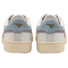 Gola Sneaker Falcon Leder weiss/lily/hellblau Damen