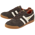 Gola Sneaker Harrier Suede-Leder dunkelbraun/weiss/orange Herren