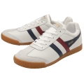 Gola Sneaker Harrier Leder weiss/navyblau/rot Herren