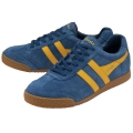 Gola Sneaker Harrier Suede-Leder marineblau/gelb Herren