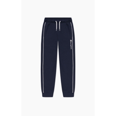 Champion Freizeithose Rib Cuff Pants mit kontrastpaspelierung lang dunkelblau Kinder