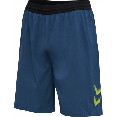 hummel Sporthose Short hmlLEAD Training kurz (ultra-dehnbares Gewebe, mittlere Länge) denimblau Herren