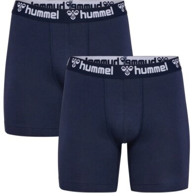 hummel Unterwäsche Boxershort hmlBoxer (Baumwolle) marineblau Herren - 2er Pack