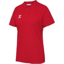 hummel Sport/Freizeit-Polo hmlGO 2.0 (Bio-Baumwolle) Kurzarm rot Damen