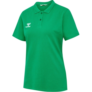 hummel Sport/Freizeit-Polo hmlGO 2.0 (Bio-Baumwolle) Kurzarm grün Damen