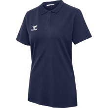 hummel Sport/Freizeit-Polo hmlGO 2.0 (Bio-Baumwolle) Kurzarm marineblau Damen