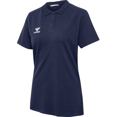 hummel Sport/Freizeit-Polo hmlGO 2.0 (Bio-Baumwolle) Kurzarm marineblau Damen