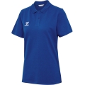 hummel Sport/Freizeit-Polo hmlGO 2.0 (Bio-Baumwolle) Kurzarm dunkelblau Damen