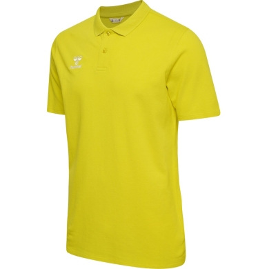 hummel Sport/Freizeit-Polo hmlGO 2.0 (Bio-Baumwolle) Kurzarm gelb Herren