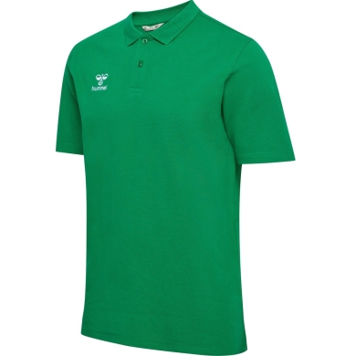 hummel Sport/Freizeit-Polo hmlGO 2.0 (Bio-Baumwolle) Kurzarm grün Herren