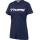 hummel Sport/Freizeit-Shirt hmlGO 2.0 Logo (Bio-Baumwolle) Kurzarm marineblau Damen