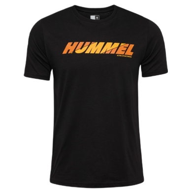 hummel Freizeit-Tshirt hmlGRAPHIC Bold Logo Tee (Baumwolle) schwarz Herren