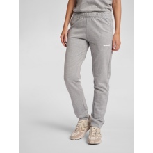 hummel Freizeithose hmlGO Cotton Pant (Baumwolle) lang grau Damen