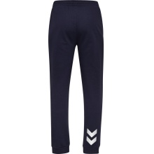 hummel Freizeithose hmlGO Cotton Pant (Baumwolle) lang marineblau Kinder