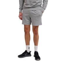 hummel Freizeithose hmlPULSE Sweat Short (Baumwolle, hoher Tragekomfort) kurz grau Herren