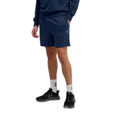 hummel Freizeithose hmlPULSE Sweat Short (Baumwolle, hoher Tragekomfort) kurz navyblau Herren