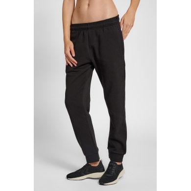 hummel Freizeithose hmlRED Basic Sweatpants (Baumwolle) schwarz Damen