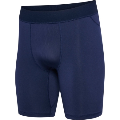 hummel Funktionshose hmlBL Performance Short Tight (Polyester, enganliegend) marineblau Herren