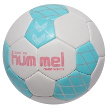 hummel Handball hmlClassic Energizer HB (Größe 0) weiss/blau/silber - 1 Stück