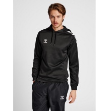 hummel Sport-Kapuzenpullover hmlCORE XK Poly Sweat Hoodie (Polyester-Sweatstoff) mit Kapuze schwarz Herren