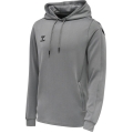 hummel Sport-Kapuzenpullover hmlCORE XK Poly Sweat Hoodie (Polyester-Sweatstoff) mit Kapuze grau Herren