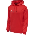 hummel Sport-Kapuzenpullover hmlCORE XK Poly Sweat Hoodie (Polyester-Sweatstoff) mit Kapuze rot Herren