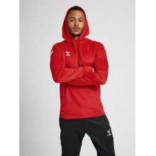 hummel Sport-Kapuzenpullover hmlCORE XK Poly Sweat Hoodie (Polyester-Sweatstoff) mit Kapuze rot Herren