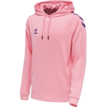 hummel Sport-Kapuzenpullover hmlCORE XK Poly Sweat Hoodie (Polyester-Sweatstoff) mit Kapuze pink Herren