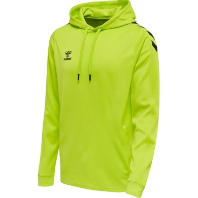 hummel Sport-Kapuzenpullover hmlCORE XK Poly Sweat Hoodie (Polyester-Sweatstoff) mit Kapuze limegrün Herren