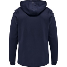 hummel Sport-Kapuzenpullover hmlCORE XK Poly Sweat Hoodie (Polyester-Sweatstoff) mit Kapuze marineblau Herren