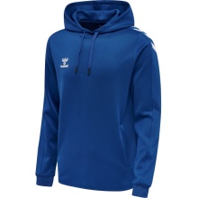 hummel Sport-Kapuzenpullover hmlCORE XK Poly Sweat Hoodie (Polyester-Sweatstoff) mit Kapuze dunkelblau Herren