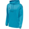 hummel Sport-Kapuzenpullover hmlCORE XK Poly Sweat Hoodie (Polyester-Sweatstoff) mit Kapuze blau Herren