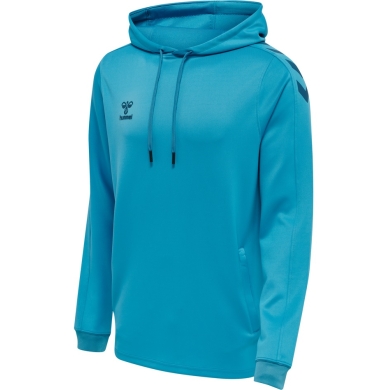 hummel Sport-Kapuzenpullover hmlCORE XK Poly Sweat Hoodie (Polyester-Sweatstoff) mit Kapuze blau Herren