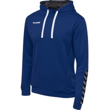 hummel Sport-Kapuzenpullover hmlAUTHENTIC Poly Hoodie (gestrickter Polyester) mit Kapuze dunkelblau Herren