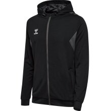 hummel Sport-Kapuzenjacke hmlAUTHENTIC PL Zip Hoodie (100% rec. Polyester) schwarz Herren