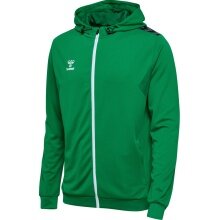 hummel Sport-Kapuzenjacke hmlAUTHENTIC PL Zip Hoodie (100% rec. Polyester) grün Herren