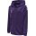 hummel Sport-Kapuzenjacke hmlCORE XK Poly Zip Hood Sweat (Polyester-Sweatstoff) mit Kapuze violett/weiss Kinder