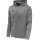 hummel Sport-Kapuzenjacke hmlCORE XK Poly Zip Hood Sweat (Polyester-Sweatstoff) mit Kapuze grau Herren