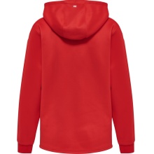 hummel Sport-Kapuzenjacke hmlCORE XK Poly Zip Hood Sweat (Polyester-Sweatstoff) mit Kapuze rot Damen