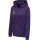 hummel Sport-Kapuzenjacke hmlCORE XK Poly Zip Hood Sweat (Polyester-Sweatstoff) mit Kapuze violett/weiss Damen