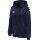 hummel Sport-Kapuzenjacke hmlCORE XK Poly Zip Hood Sweat (Polyester-Sweatstoff) mit Kapuze marineblau Damen