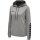 hummel Sport-Kapuzenpullover hmlAUTHENTIC Poly Hoodie (gestrickter Polyester) mit Kapuze grau Damen