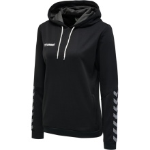 hummel Sport-Kapuzenpullover hmlAUTHENTIC Poly Hoodie (gestrickter Polyester) mit Kapuze schwarz Damen