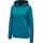 hummel Sport-Kapuzenpullover hmlAUTHENTIC Poly Hoodie (gestrickter Polyester) mit Kapuze tealblau Damen