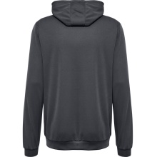 hummel Sport-Kapuzenpullover hmlAUTHENTIC PL Hoodie (mit Reißverschlusstaschen) asphaltgrau Herren