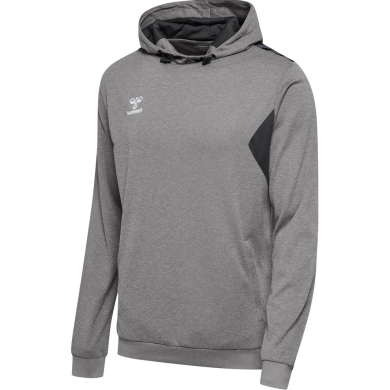 hummel Sport-Kapuzenpullover hmlAUTHENTIC PL Hoodie (mit Reißverschlusstaschen) grau Herren