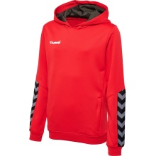 hummel Sport-Kapuzenpullover hmlAUTHENTIC Poly Hoodie (gestrickter Polyester) mit Kapuze rot Kinder