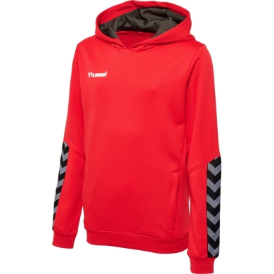 hummel Sport-Kapuzenpullover hmlAUTHENTIC Poly Hoodie (gestrickter Polyester) mit Kapuze rot Kinder